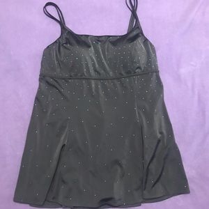 Black with Turquoise Dots Swimsuit